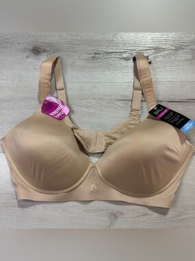 NWT Bali Wireless Cool Comfort Bra, nude, 2XL